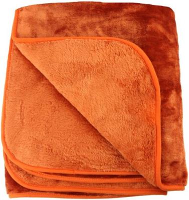 PAS DE MARQUE Amago Couverture toucher cachemire, Microfibres, terracotta, 220 cm x 240 cm 