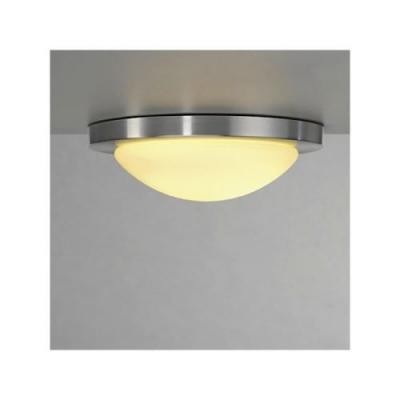SLV MELAN plafonnier, rond, alu bross&eacute;, verre satin&eacute;, E27, max. 60W