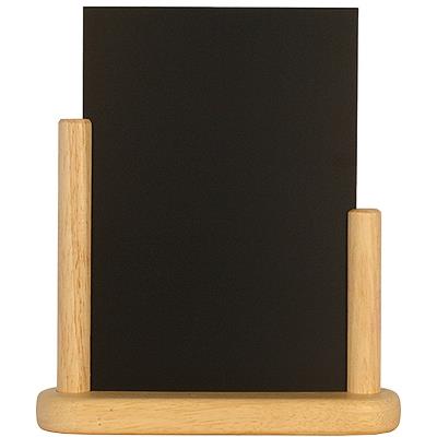 SECURIT Chevalet de table, mod&egrave;le moyen A5, couleur black noir