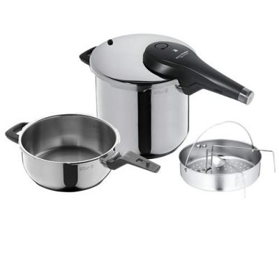  autocuiseur de 6,5L et 3L Perfect Premium pour tous feux dont induction inox argent 