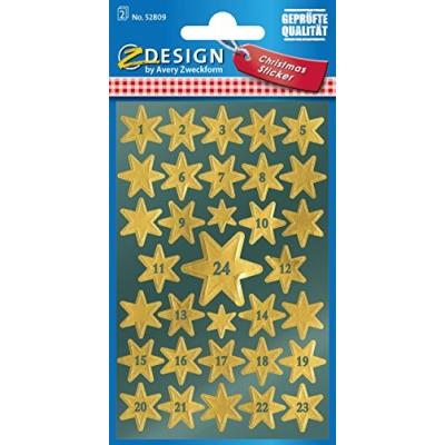 AVERY  zweckform - etiquettes de no&euml;l,  zweckform 52809