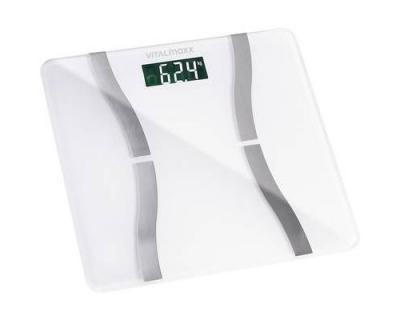 VITALMAXX Balance d'analyse corporelle 07496 (l x l x h) 280 x 280 x 21 mm blanc 