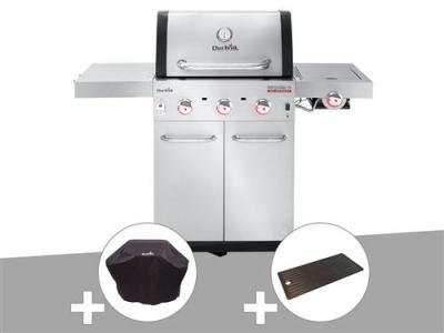 GENERIQUE Barbecue &agrave; gaz Char-Broil Professional Pro S 3 + Housse de protection + Plancha