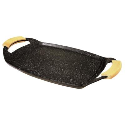 BAUMALU  384131 Plancha Fonte d'Aluminium 48.5 x 28.5 x 3.7 cm