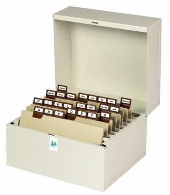 EXACOMPTA Bo&icirc;te  &agrave; fiches Metalib pour 148x105mm et 150x105mm