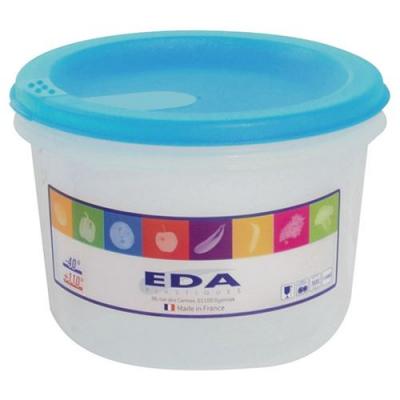 EDA Boite ronde 1l naturel couv.turquoise david 10107 na ba.tu