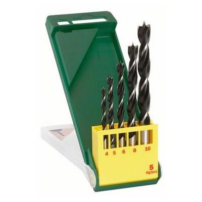 BOSCH  Accessories 2607019440 Cassette de 5 m&egrave;ches &agrave; bois Diam&egrave;tre 4/5/6/8/10 mm