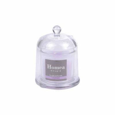 PARIS PRIX Bougie parfum&eacute;e sous cloche Romantique - Lavande - D 8,4 x H 11 cm