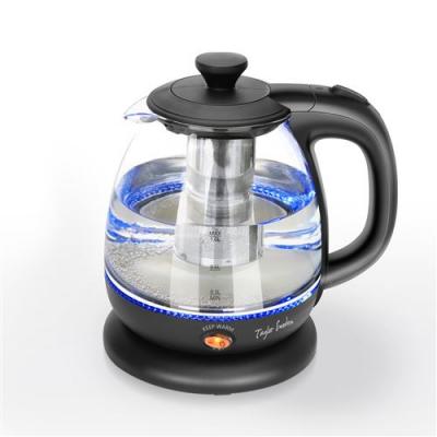  Bouilloire en verre Abel 0% BPA 2200W 1L Infuseur Eclairage LED Maintien au chaud Filtre amovible