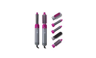 GENERIQUE Brosse 5 en 1 pour salon professionnel peigne chauffant bigoudi fer &agrave; friser automatique s&egrave;che-cheveux 