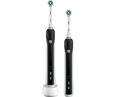 ORAL B Brosse &agrave; dents &eacute;lectrique  Pro 790 Cross Action Duo Noir 