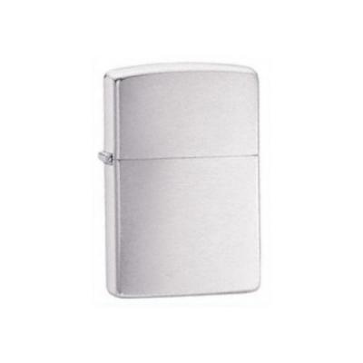  Briquet Zippo Chrom&eacute; Brush Grand Mod&egrave;le
