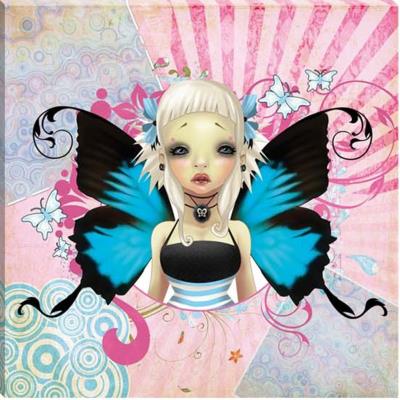GOTH AND STEAMPUNK Petit cadre Gothic Blanc 28 cm