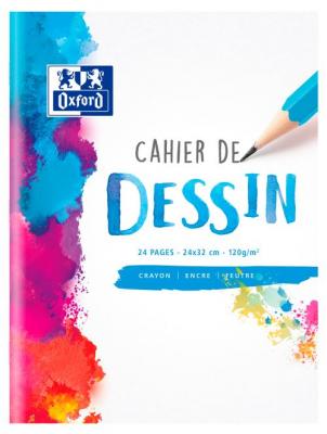 OXFORD Cahier de dessin  School 24 x 32 cm 
