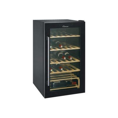CANDY  CCV 200 GL - Cave &agrave; vin - largeur : 50 cm - profondeur : 55 cm - hauteur : 84 cm - 122 litres - classe B - noir 