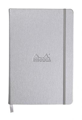 RHODIA Carnet  WebNotebook A5 Lign&eacute; 192 Pages Argent
