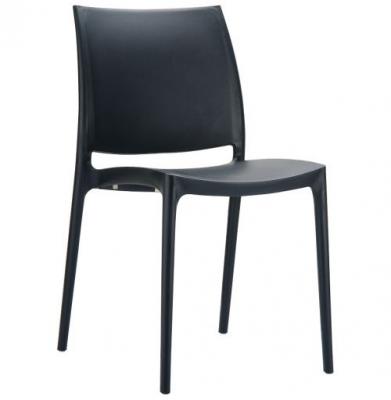 Chaise design 'enzo' en mati&egrave;re plastique noire Chaise design 'ENZO' en mati&egrave;re plastique noire 