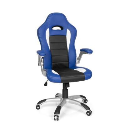 HJH OFFICE Chaise gaming / Chaise de bureau GAME SPORT bleu / noir  