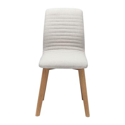 Chaise scandinave &eacute;cru et ch&ecirc;ne
