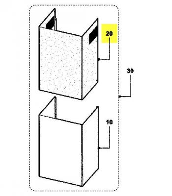 ARISTON Cheminee Superieure Inox Pour Hotte  - C00274186