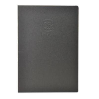 CLAIREFONTAINE  Crok'Book carnet piqu&eacute; 24F A4 90g F - Noir - Lot de 10