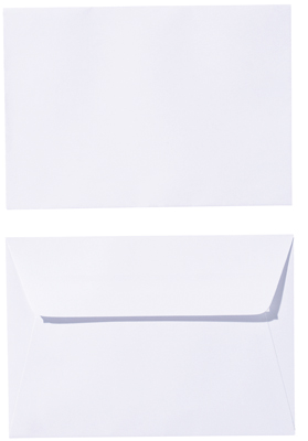 CLAIREFONTAINE  - Enveloppe C6 90g Bs Blanc Triomph - Paquet De 25