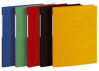 EXACOMPTA Classeur  Carte Lustr&eacute;e 32x25cm 4 Anneaux Dos 20mm Coloris Assortis