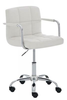 CLP Chaise de bureau Lucy similicuir , Blanc