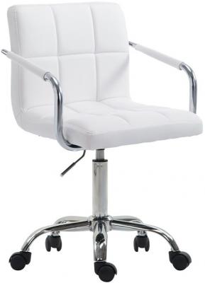 CLP Fauteuil de bureau Lucy V2 en similicuir , Blanc