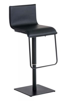 Tabouret de bar limon en similicuir , noir /noir