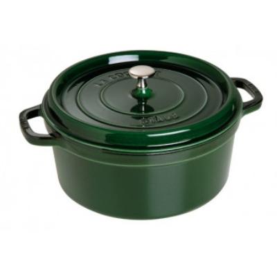 STAUB  Cocotte en Fonte, Ronde, &Oslash; 24 cm, 3,8 L, Vert/Basilic