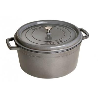 STAUB  Cocotte en Fonte, Ronde, &Oslash; 16 cm, 1,2 L, Gris Graphite