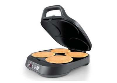 FLAMA Cr&ecirc;pi&egrave;re ou machine &agrave; pancakes  4906FL 2000W 4 cavit&eacute;s surface antiadh&eacute;sive affichage de commande num&eacute;rique