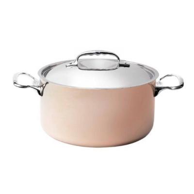 DE BUYER  - 6242.24 - Faitout &agrave;Couvercle - Diam&egrave;tre: 24 cm