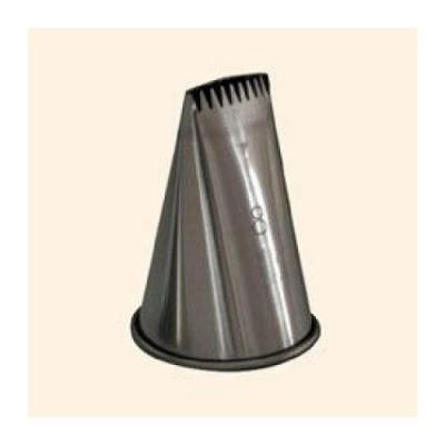 DE BUYER  Douille a buche plate - Inox - 6 Dents - L 20 x l 3 cm