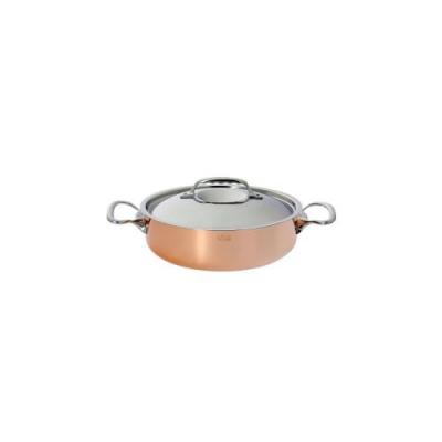 DE BUYER  -6441.28 -sautoir cuivre-inox a couv. &oslash; 28cm