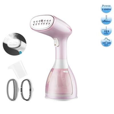 D&eacute;froisseur Vapeur Fer &agrave; Repasser Portable 1500W 280ML Rose 