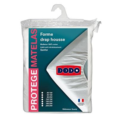 DODO Prot&egrave;ge matelas Quartz 90x190cm bonnet 30cm