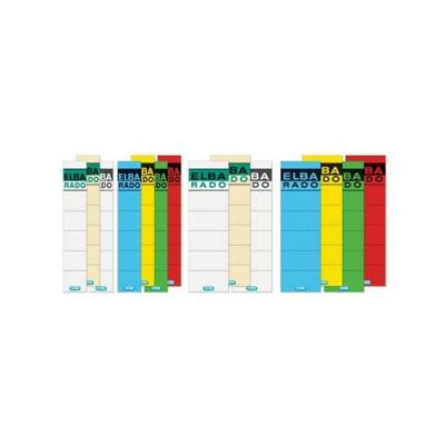 ELBA  &Eacute;tiquettes Pour Dos De Classeur " Rado"-Court/Large