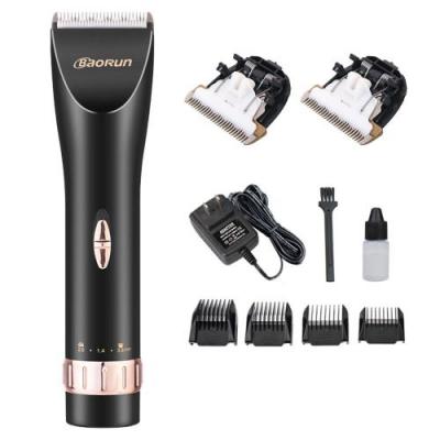  &eacute;lectrique Tondeuse &agrave; Cheveux Titane Lame Rechargeable Au Lithium Batterie Salon Coupe De Cheveux Machine 