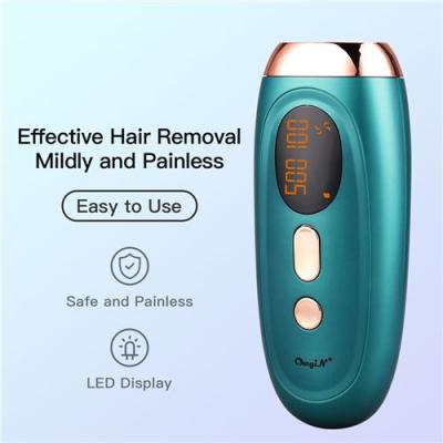  Epilateur &agrave; lumi&egrave;re puls&eacute;e ipl &eacute;pilation indolore avec 500,000 flashes pour femme et homme d&eacute;finitive pour corps, visage et zones sensibles(vert) 