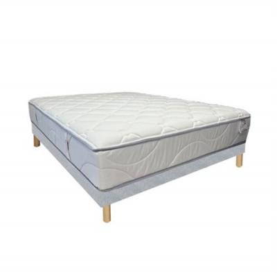 ESSENZIA Ensemble  spring 600 classic ferme + sommier tradition graphic 13 cm + pieds 80x210 ressorts 