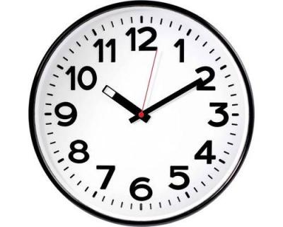 EUROTIME 82320 &agrave; quartz Horloge murale 300 mm x 50 mm noir