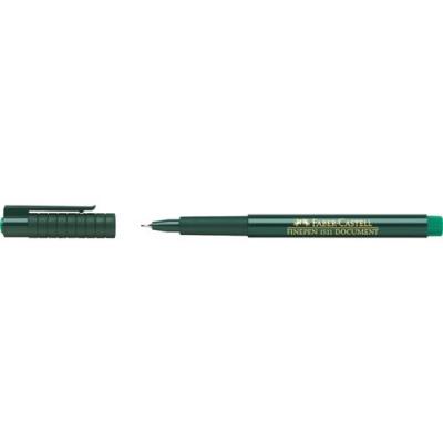 FABER CASTELL FABER-CASTELL Stylo feutre extra-fin FINEPEN 1511, vert - Lot de 25