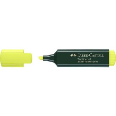 FABER CASTELL  MARCADOR FLUORESCENTE PUNTA BISELADA 1-5 MM - AMARILLO