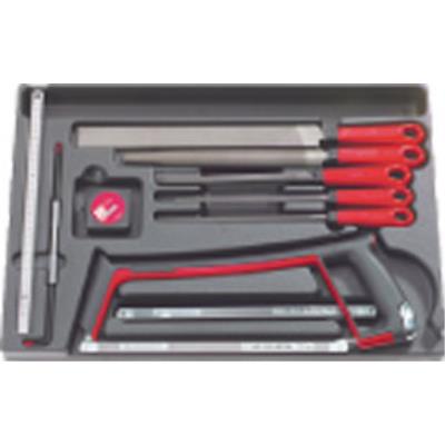 FACOM  - Module plastique limes, outils de mesure, scies 10 pcs.