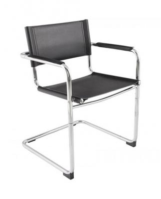 Fauteuil chaise design (non empilable) WELCOME BLACK 57x59x78 cm