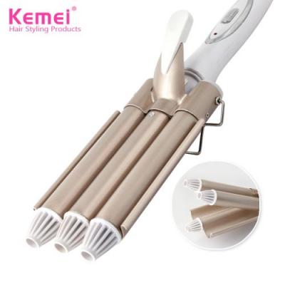  Fer &agrave; friser Ceramic Triple Barrel Cheveux Styler Waver Styling Outils 110-220V Bigoudi 