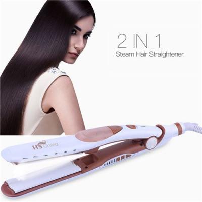  Fer &agrave; Lisser Vapeur en C&eacute;ramique Pour Soin des Cheveux 