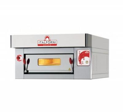 ITALFORNI Four &agrave; Pizza Electrique Inox 1 Chambre pour 6 Pizzas L 1000 mm 